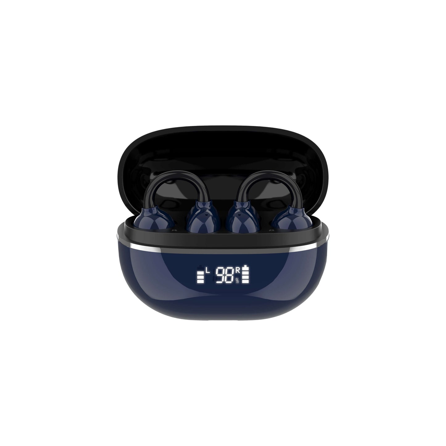 LDNIO T09 Wireless Stereo Earphones with Bluetooth 5.4, Low Latency Gaming Mode, and Touch Control in Blue