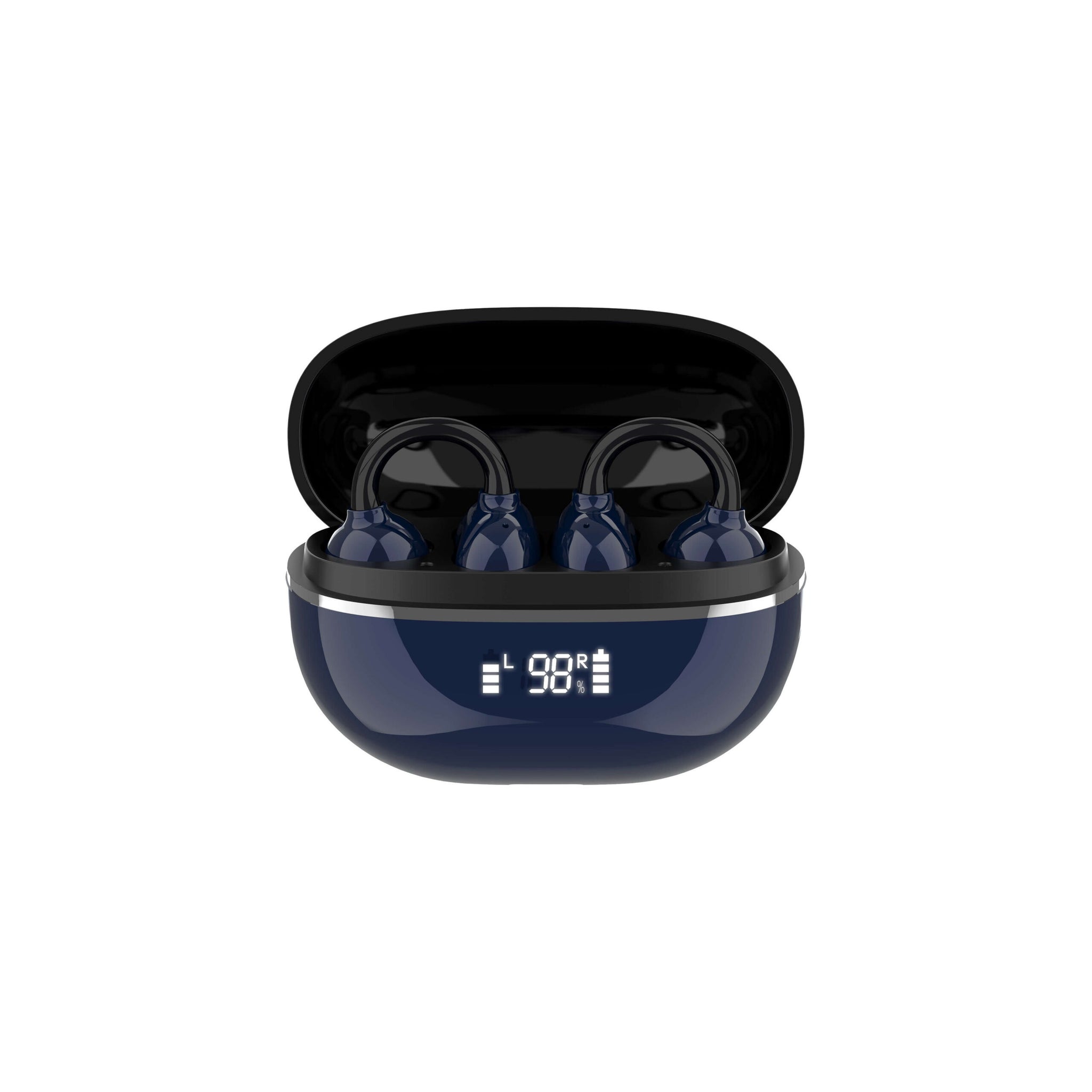 LDNIO T09 Wireless Stereo Earphones with Bluetooth 5.4, Low Latency Gaming Mode, and Touch Control in Blue