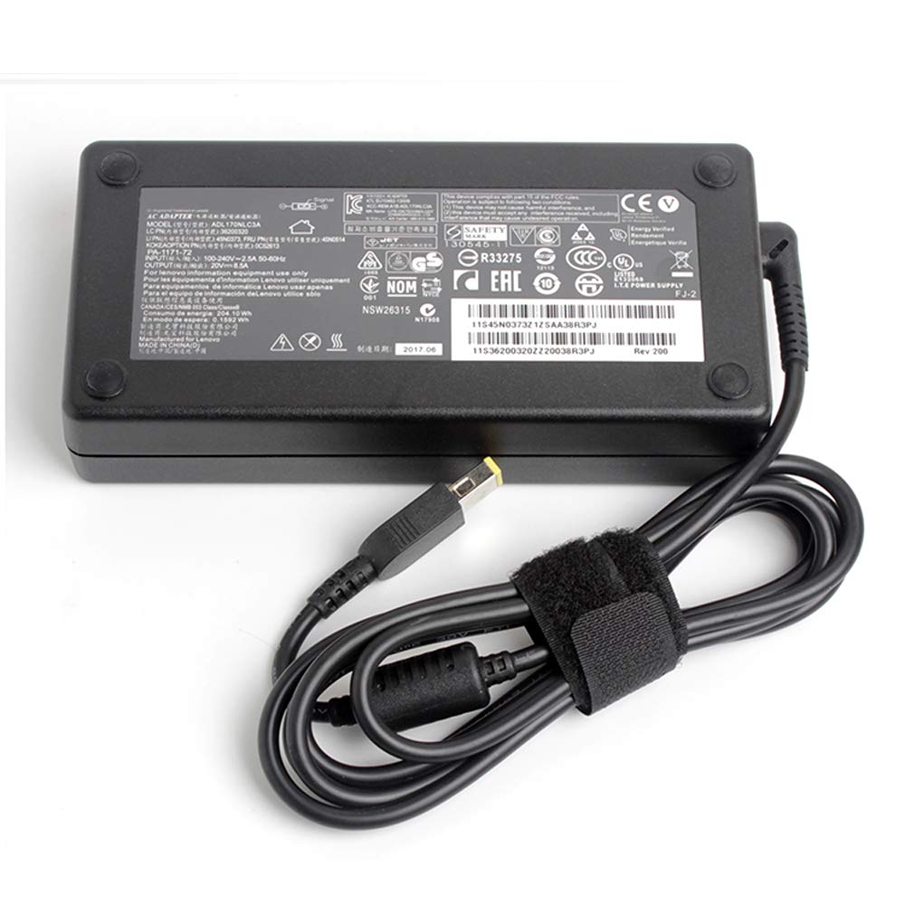 Lenovo 20V 4.5A 90W Laptop Charger with Square USB Tip and Center Pin