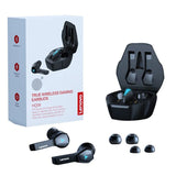 Lenovo HQ08 true wireless gaming earbuds with 360 degree surround sound and IPX5 waterproof rating