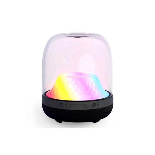 LP92 transparent magic color Bluetooth speaker with 15W power and built-in LED flashlight