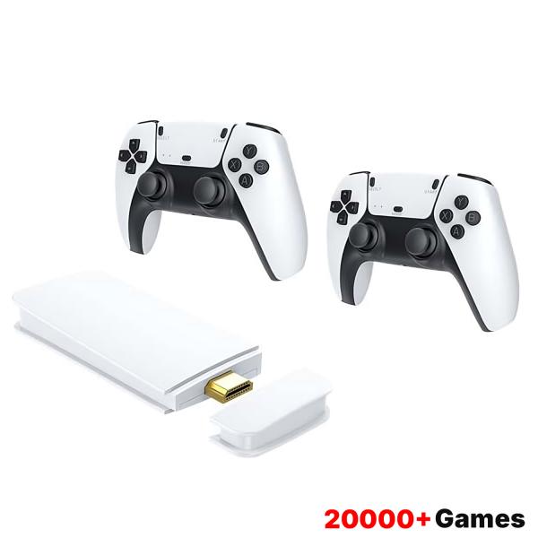 M15 4K Ultra HD retro video game stick with 20,000 games and two wireless controllers
