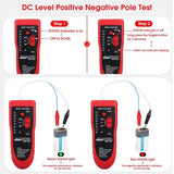 MJ-868 professional network LAN phone wire tracker and cable tester featuring emitter, receiver, earphones, and adapter kit
