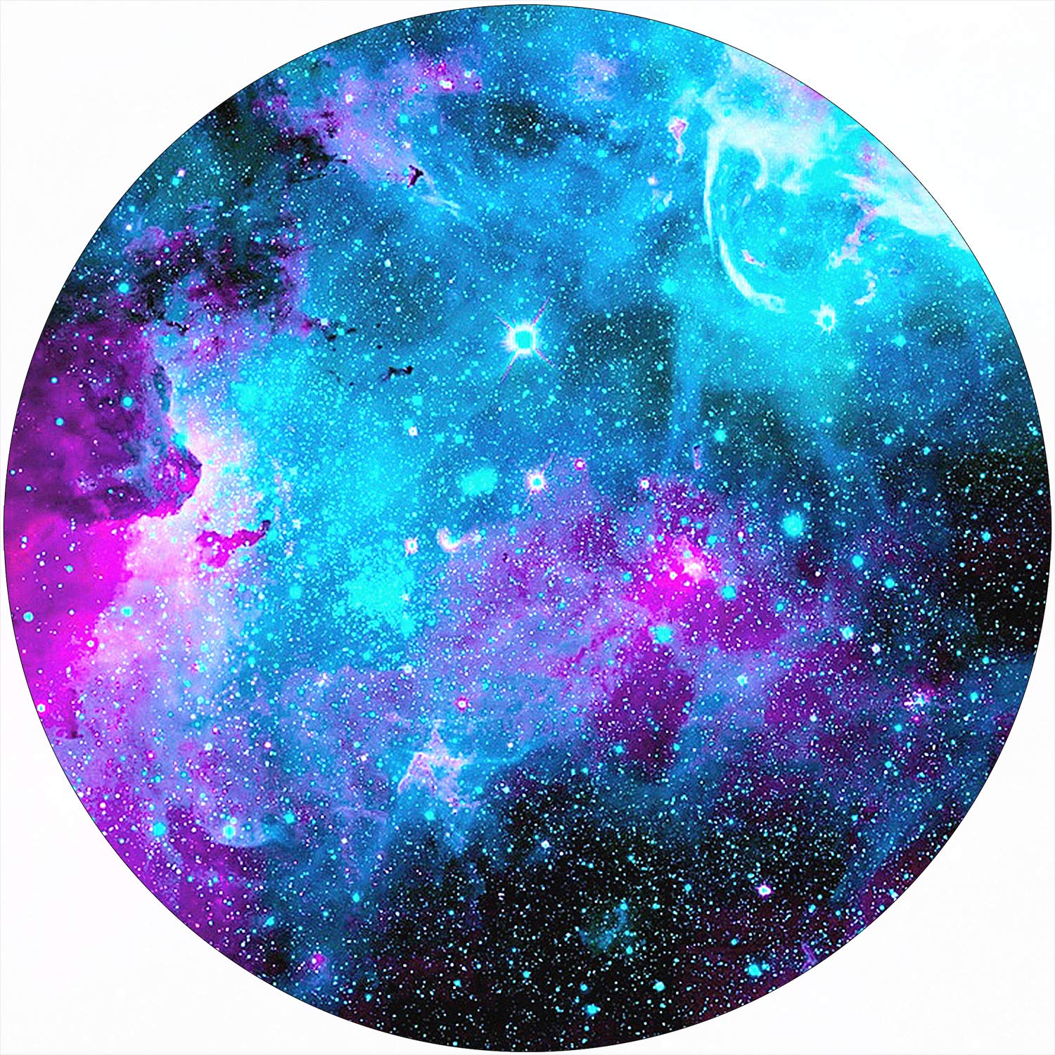 G7 stitched round gaming mousepad showing the circular surface and reinforced stitched edge detail