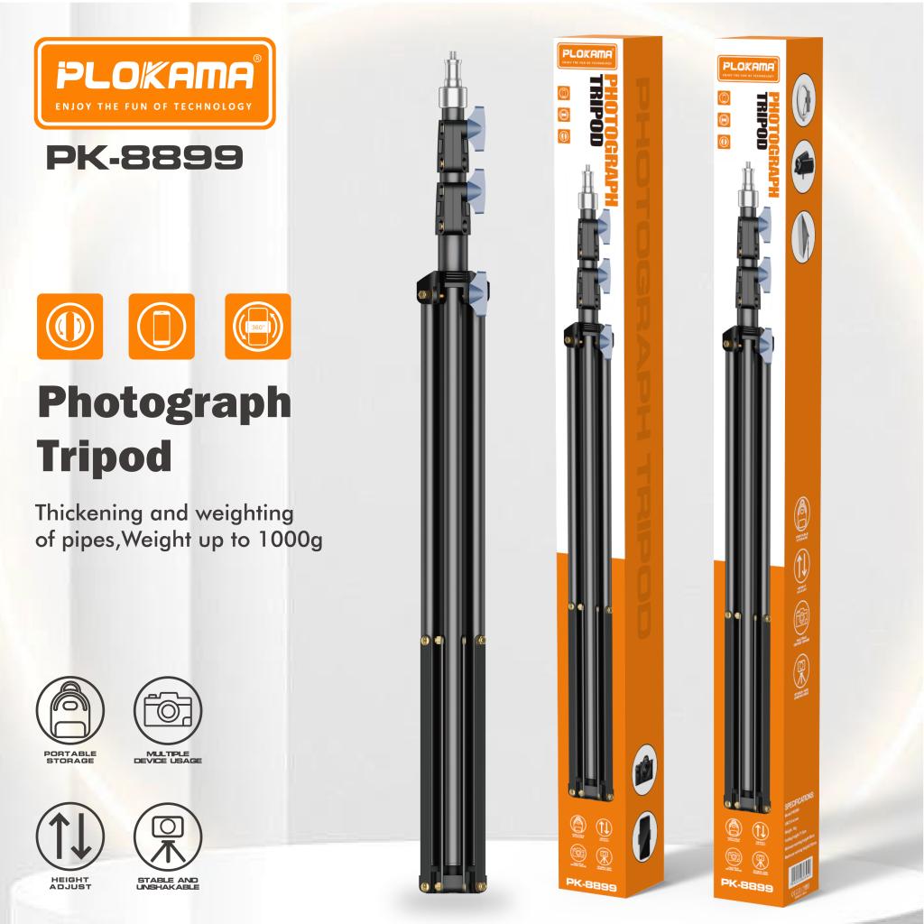 Plokama PK-8899 Photography Tripod Stand Ring Light Stable Stand 200cm