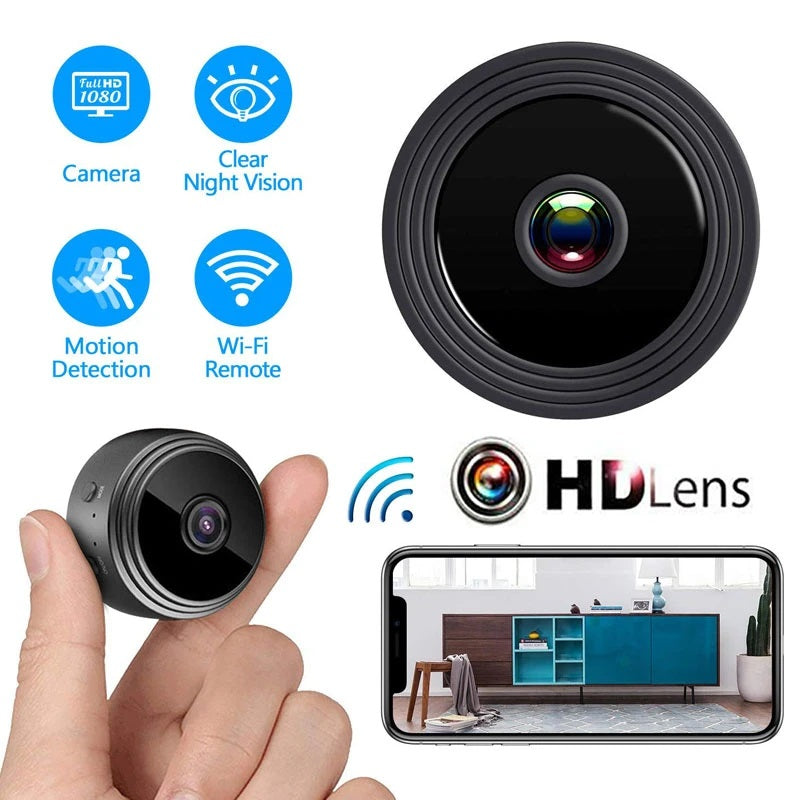 A9 mini WiFi wireless security camera 1080P HD with magnetic base and night vision