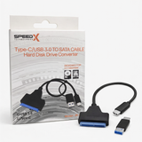 SPEEDX 2 In 1 Usb And Type-C To Sata 3.0 Cable