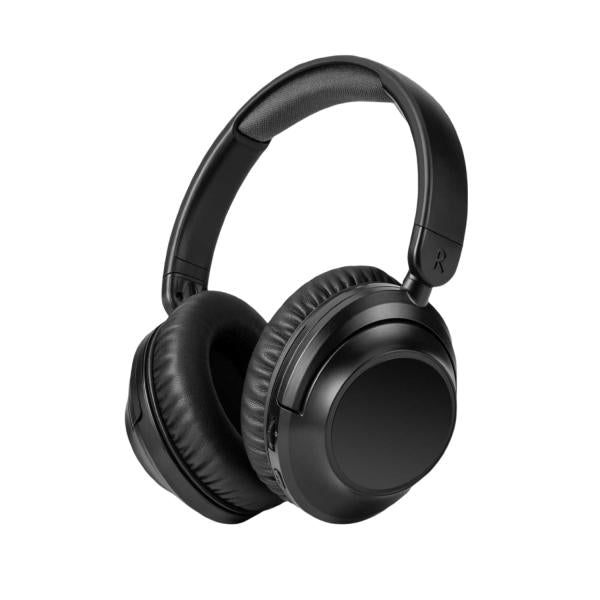 NIA J1 ANC black over-ear wireless headphones with noise cancelling, 20 hours battery life, and 40mm drivers