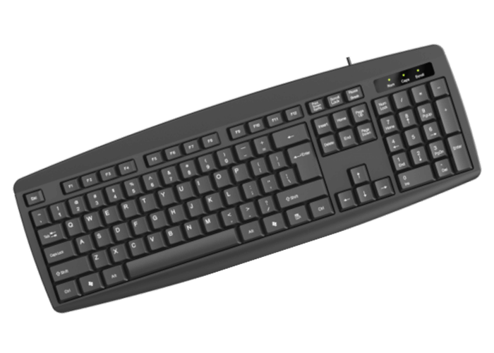OIJIGE K101 Wired Combo Keyboard & Mouse Set for Business and Office Use Ergonomic Desktop Peripheral