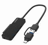 ONTEN USB-C & USB 3.0 to SATA Adapter with 3-Port USB 3.0 Hub UCA312 External Hard Drive Connector