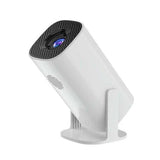 P30 1080P Mini 4K Android 11 Projector with 180-degree flexible projection, Wi-Fi 6, and Bluetooth 5.4 for portable entertainment