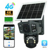 Speed-X CA-WC013 solar powered 8MP dual lens outdoor WiFi security camera with PIR motion detection
