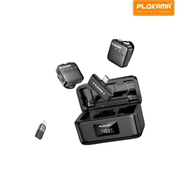 Plokama VM-80 Wireless Dual Microphone with Noise Reduction – iOS & Android