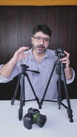 Yungteng VCT-680RM professional tripod stand with 3-way fluid pan head for DSLR cameras
