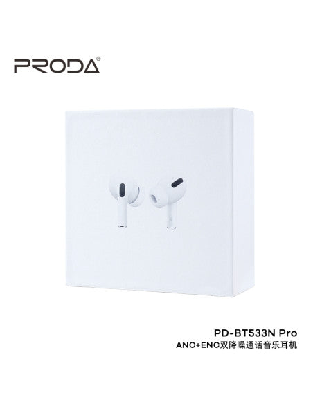 Proda PD-BT533N ANC Noise Canceling Earbuds for Music & Call True Wireless Bluetooth TWS