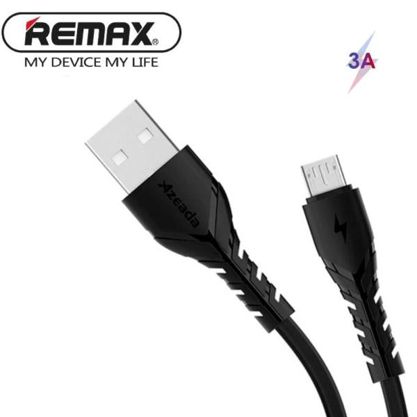 Remax Proda B47M USB-A to Micro USB cable showing its Azeada Wing Series branding, heavy-duty round structural outer jacket, and specialized anti-breakage rubber strain relief boots