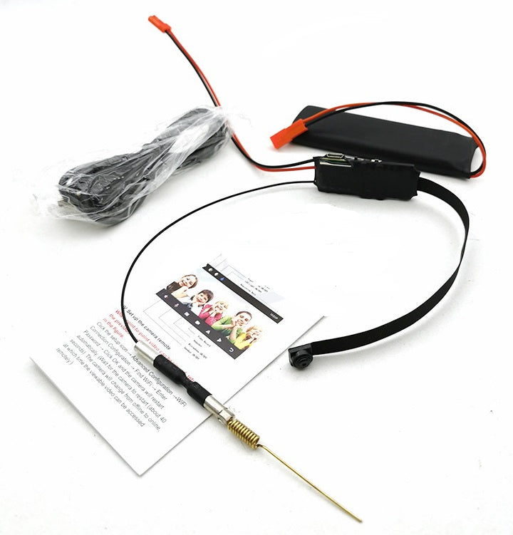 S06 1080P HD WiFi IP wireless hidden camera module with 4000mAh battery for discreet security monitoring