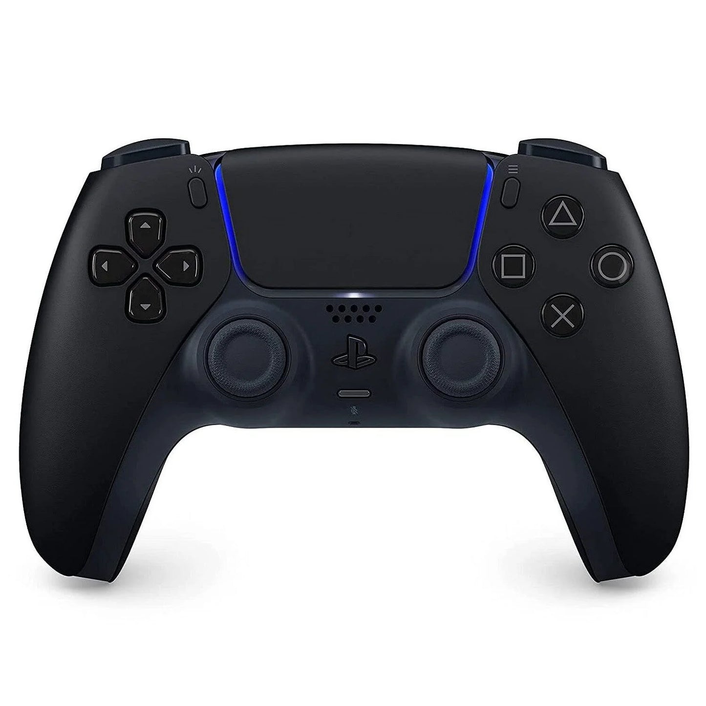 Sony DualSense wireless controller for PlayStation 5 in black, featuring adaptive triggers and haptic feedback