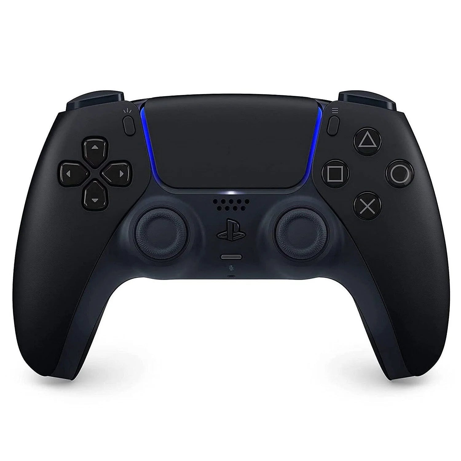 Sony DualSense wireless controller for PlayStation 5 in black, featuring adaptive triggers and haptic feedback