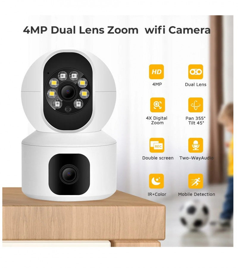 Speed-X N9-2 HD Smart 4MP 2+2 WiFi Double Lens