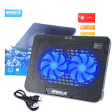 Speed-X N99 dual fan laptop cooling pad and adjustable laptop cooler stand for devices under 17 inches