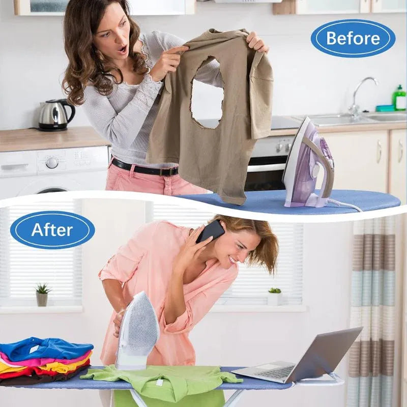 Heat-resistant non-stick Teflon iron cover protector shoe for protecting delicate clothes from scorch marks and burns