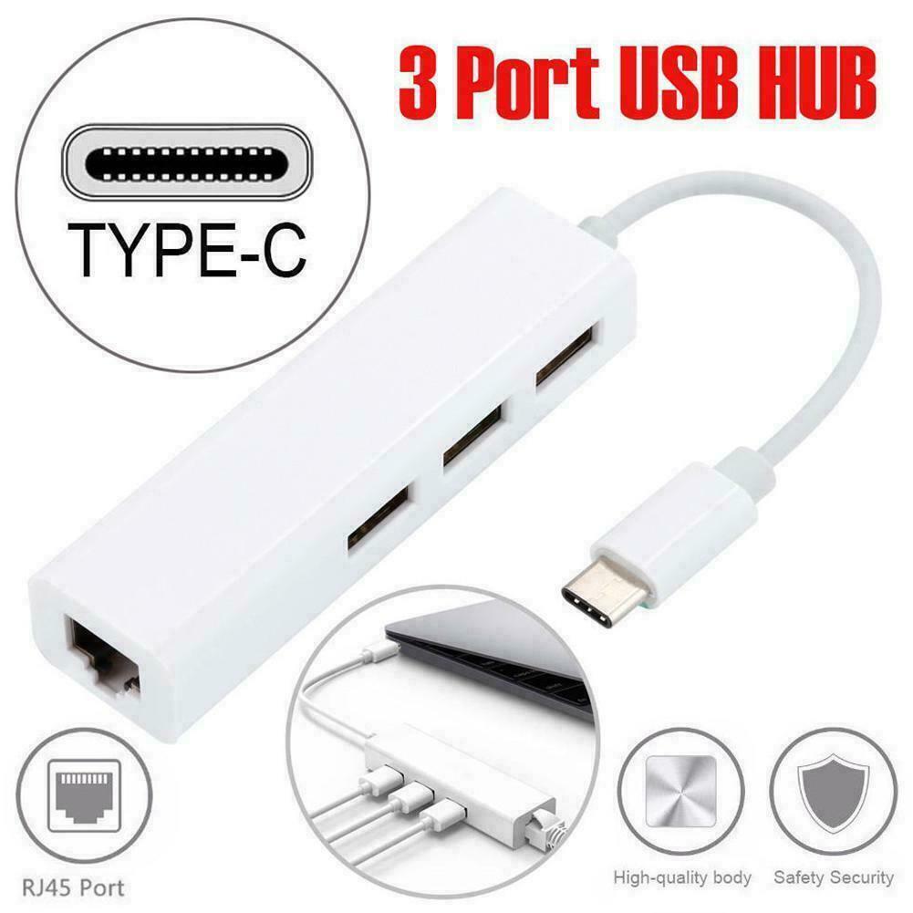 Type C 3.1 to LAN and USB Hub
