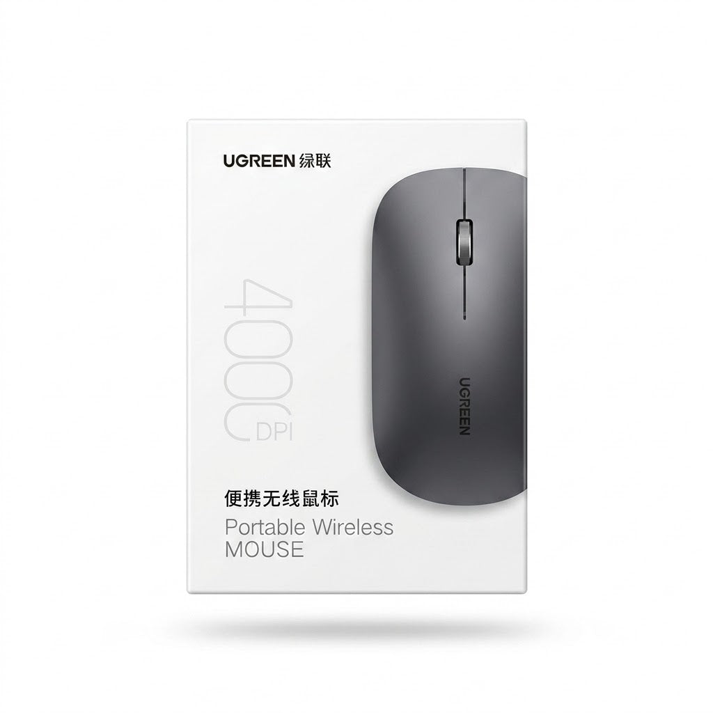UGREEN 45171 ergonomic wireless silent mouse with 2.4GHz USB receiver for office laptop tracking