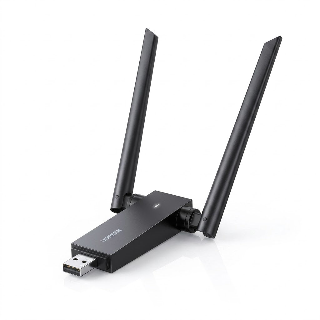 UGREEN CM495 AX1800 Wi-Fi 6 external dual antenna USB 3.0 wireless network card for desktop computer signal enhancement