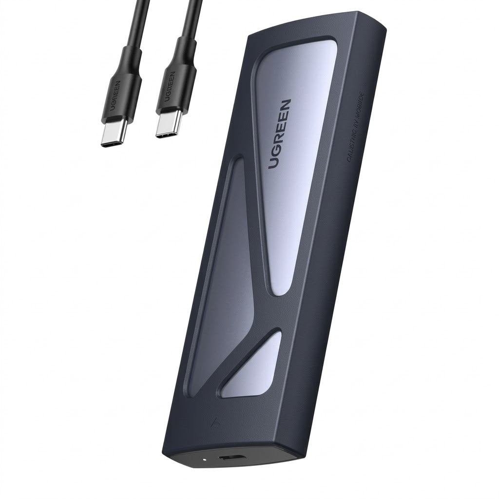 UGREEN CM578 dual-protocol M.2 NVMe and SATA USB-C 10Gbps mobile high-speed external solid-state drive enclosure box