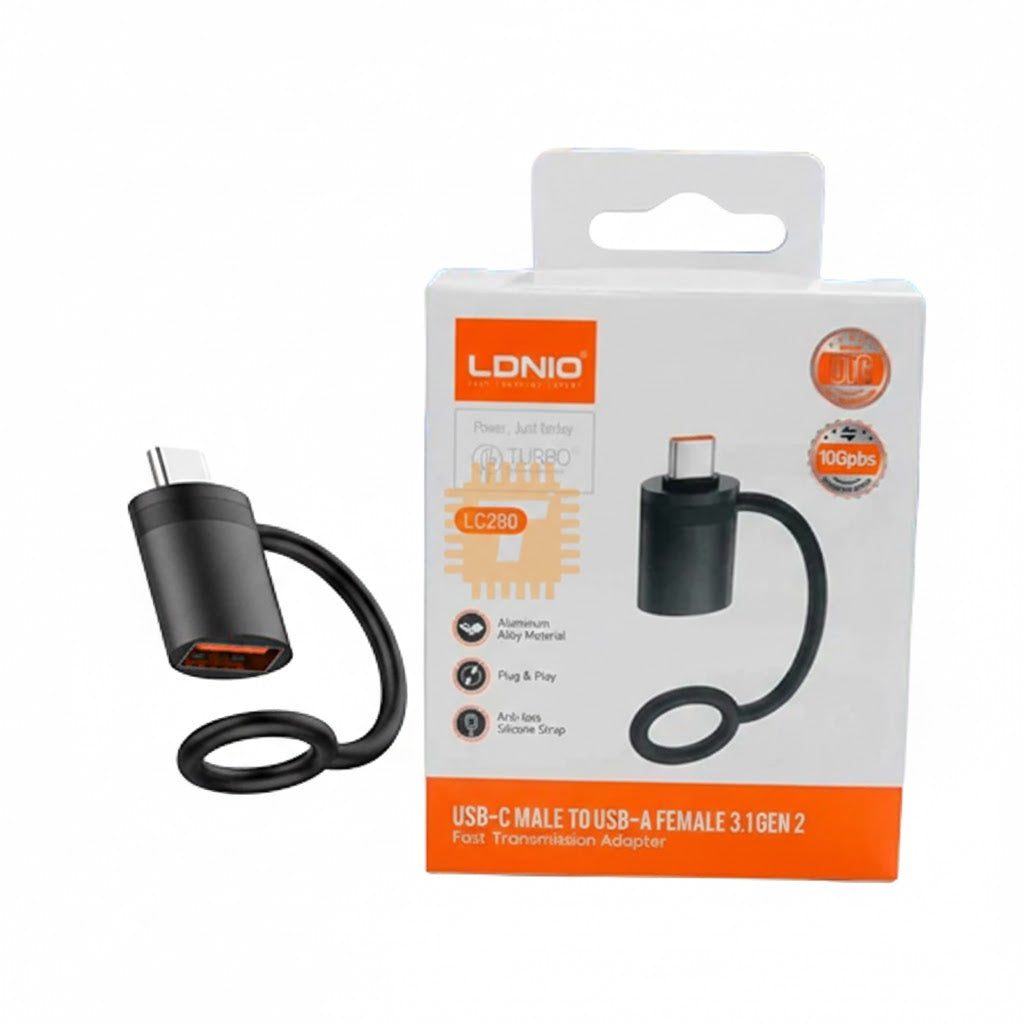 LDNIO LC280 Type-C to USB-A OTG Converter Adapter