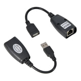 USB Extender 150ft Over RJ45 LAN Cable Ethernet Extension Adapter Kit