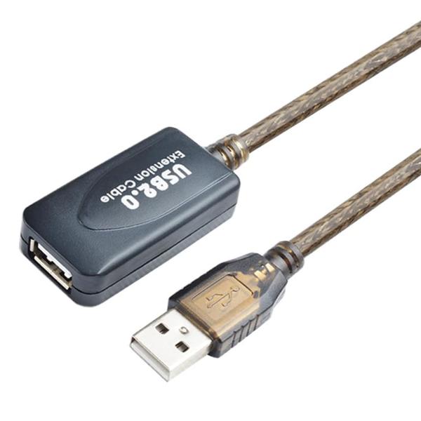 5M USB 2.0 Extension Male to Female Cable with built-in IC for signal boosting and reliable data transfer
