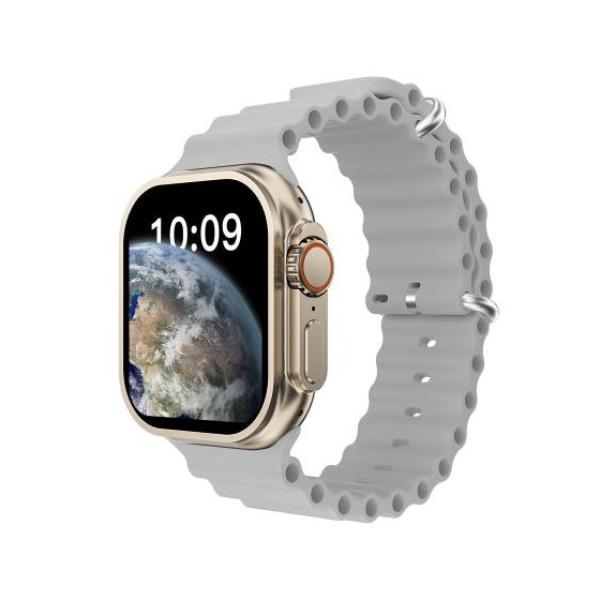V200 New Fashion Ultra smartwatch with 2.2 inch large display, IP68 waterproof body, and wireless charging