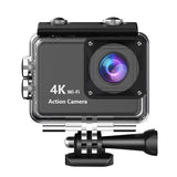 V22 4K Ultra HD mini action camera with waterproof housing and WiFi connectivity