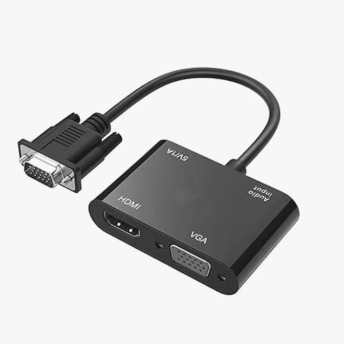 VGA to HDMI to VGA Adapter Converter with High Performance IC Chip