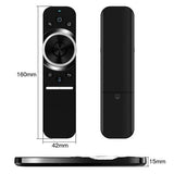 W1S 2.4G Air Mouse Remote Control with 6-Axis Gyroscope and Volume Adjustment Knob for Android TV Box.