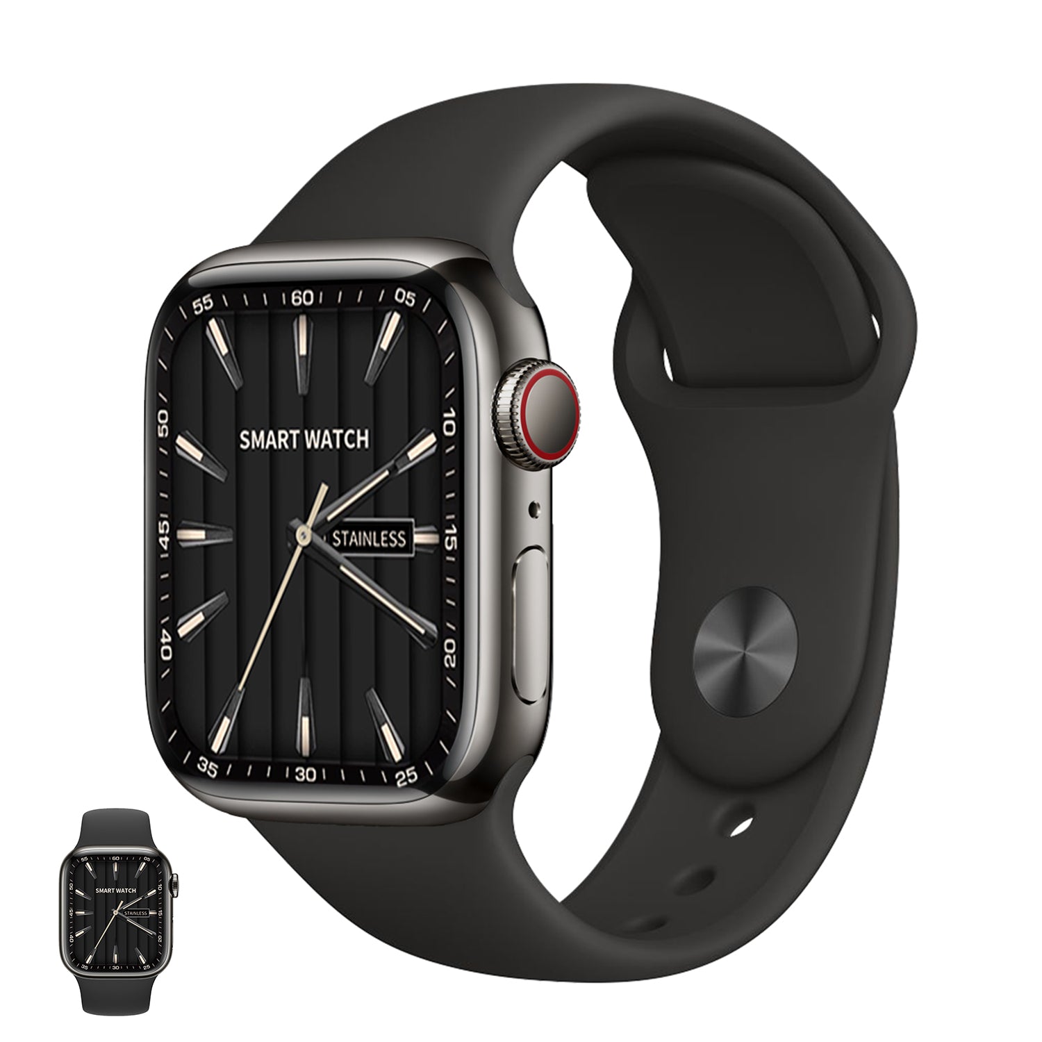 Watch 9 Max Series 9 premium black smartwatch featuring a 2.19 inch IPS screen and wireless charging