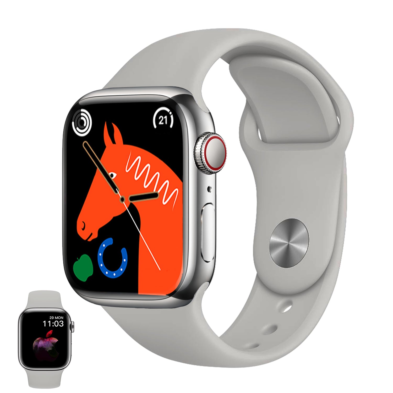 Watch 9 Max Series 9 premium black smartwatch featuring a 2.19 inch IPS screen and wireless charging
