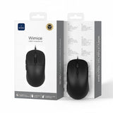 WIWU WM111 Black Wired Office Mouse 6-Button Layout for Enhanced Productivity