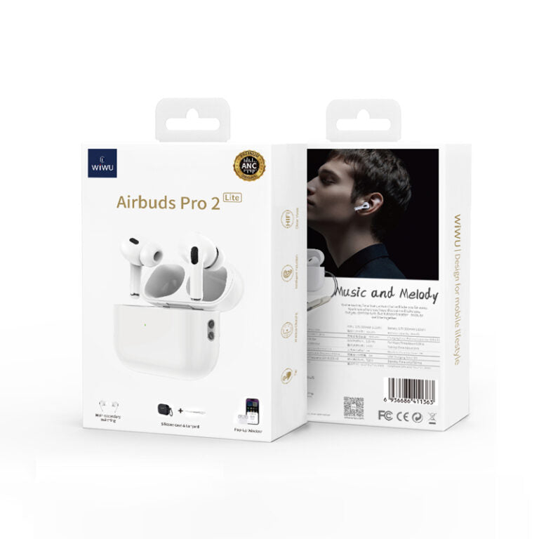 WIWU Airbuds Pro 2 ANC True Wireless Earbuds Active Noise Cancelling