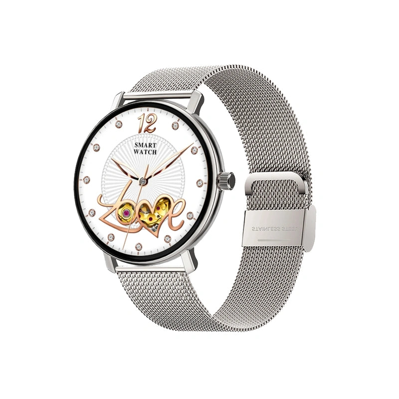 WiWU SW07 Smart Watch with 1.32 inch AMOLED Display and Bluetooth Calling in Silver Finish