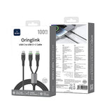 WIWU Wi-C071 100W OringLink Series Nylon Braided Type-C Cable 1.2M