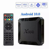 X96Q Mini Smart Android 10 TV Box featuring 4K 60fps playback, Quad-Core processor, and seamless media streaming performance