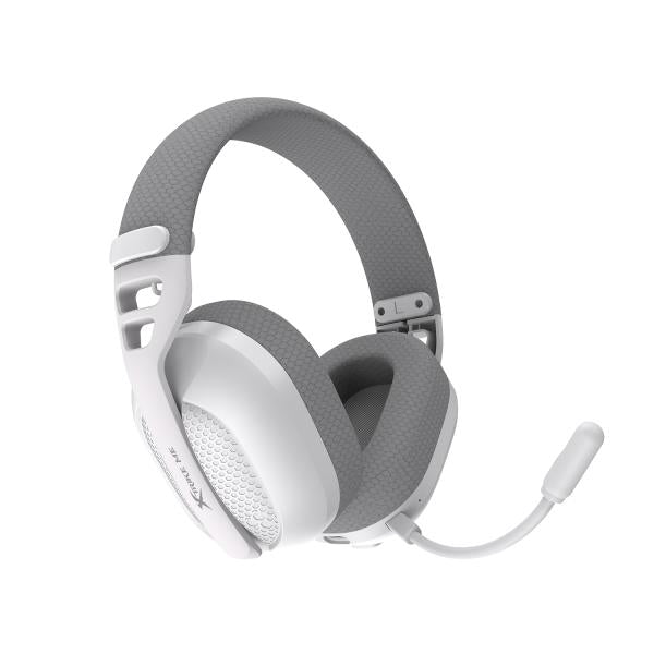 Xtrike-Me GH-513W WH white tri-mode gaming headset with Bluetooth 6.0, 2.4G wireless, and 40mm drivers