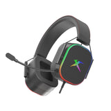 XTRIKE ME GH-606 RGB wired gaming headset with 50mm drivers and adjustable omnidirectional microphone