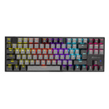 Xtrike Me GK-989 A TKL wired mechanical gaming keyboard featuring anti-ghosting technology, backlighting, and ergonomic compact design