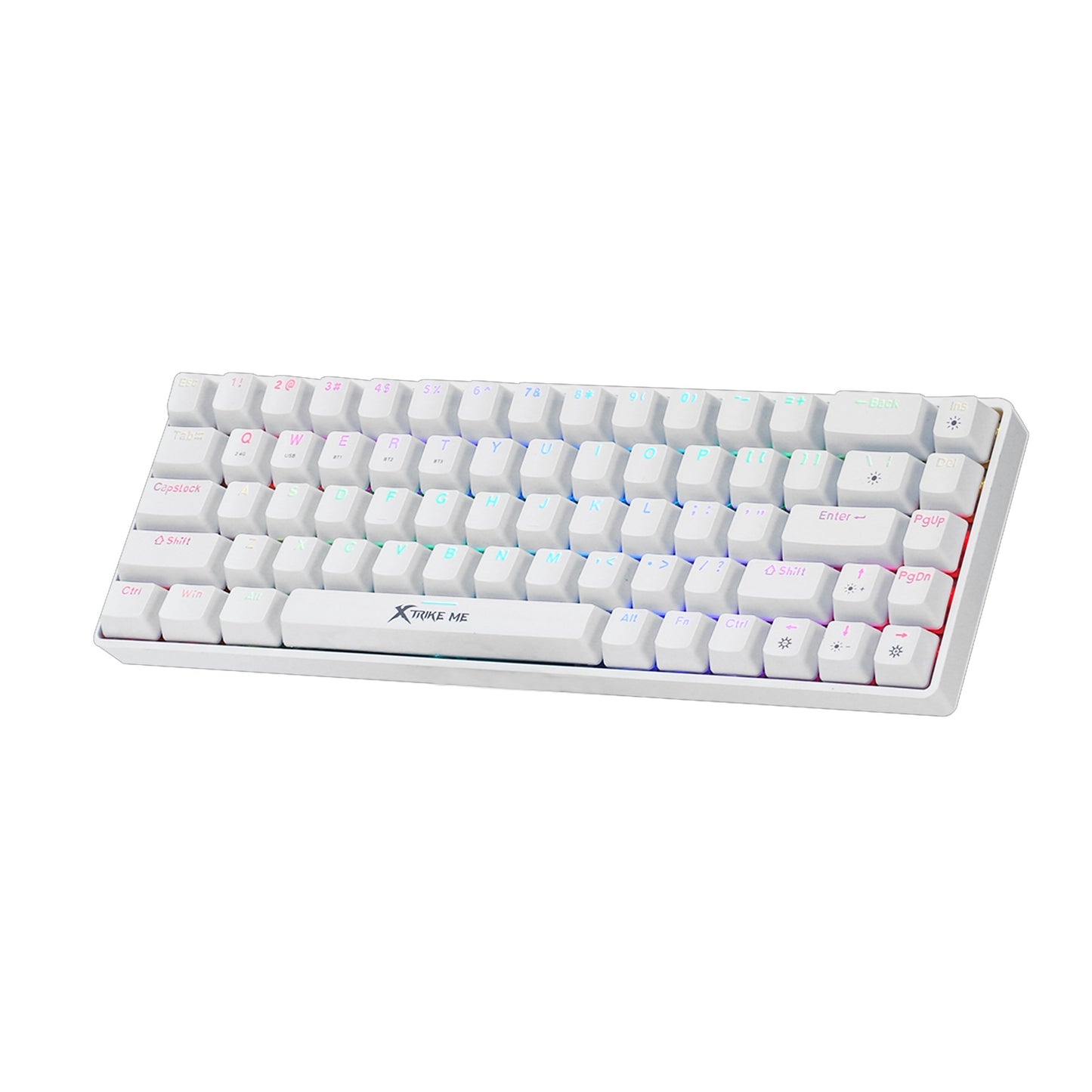 Xtrike Me GK-995W 60% wireless mechanical gaming keyboard with red switches, RGB backlighting, and tri-mode connectivity