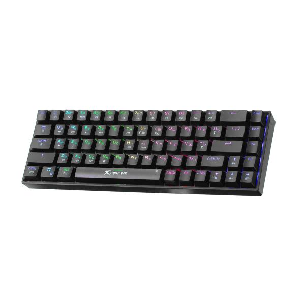Xtrike Me GK-995W black 68-key mechanical gaming keyboard with RGB and Red switches