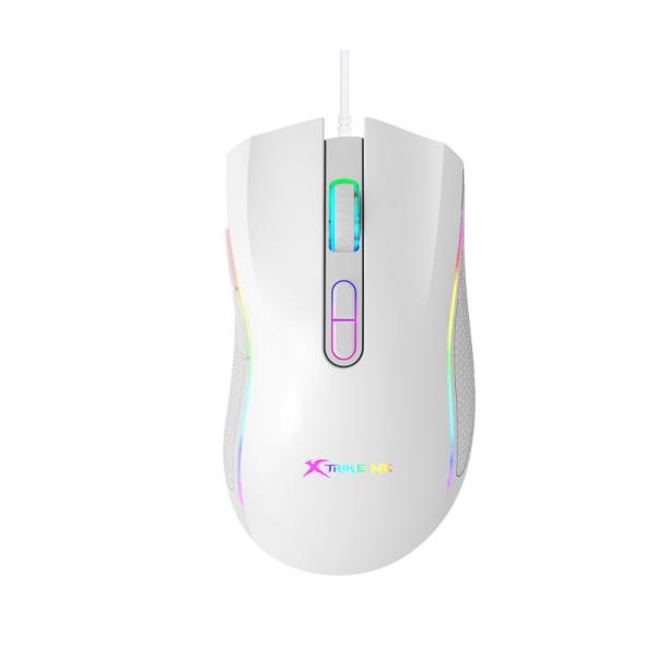 Xtrike Me GM-314 BK black wired gaming mouse with RGB lighting and ergonomic design